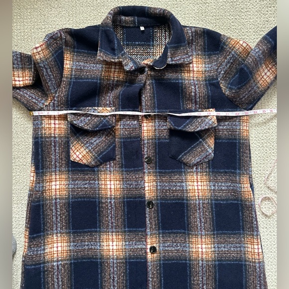 Long Plaid Shacket - Picture 5 of 8